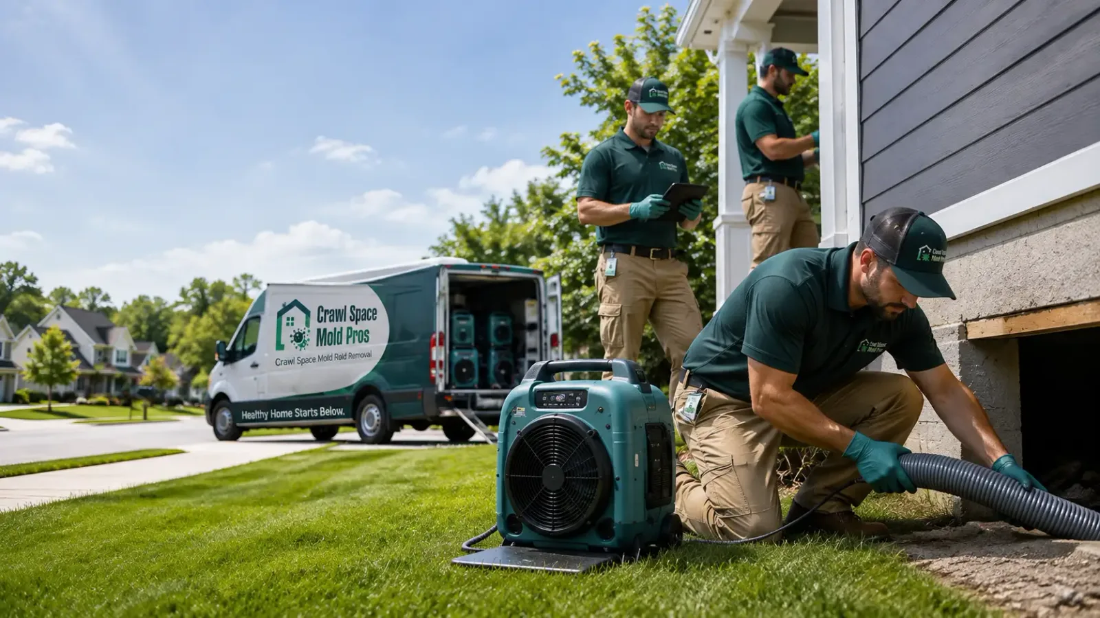 Crawl Space Mold Removal in Greentown, OH